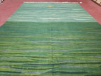 Green Turkish Kilim Rug, 6x9 - 7x10 Rugs, Bird, Handmade New Area Rug, Wool, Bohemian Boho Decor, Hand Woven, Modern Abstract Flat Weave Rug - Che Cose Belle