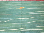 Green Turkish Kilim Rug, 6x9 - 7x10 Rugs, Bird, Handmade New Area Rug, Wool, Bohemian Boho Decor, Hand Woven, Modern Abstract Flat Weave Rug - Che Cose Belle