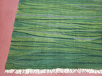 Green Turkish Kilim Rug, 6x9 - 7x10 Rugs, Bird, Handmade New Area Rug, Wool, Bohemian Boho Decor, Hand Woven, Modern Abstract Flat Weave Rug - Che Cose Belle
