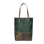 Green Women's Leather Tote - Che Cose Belle