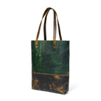 Green Women's Leather Tote - Che Cose Belle