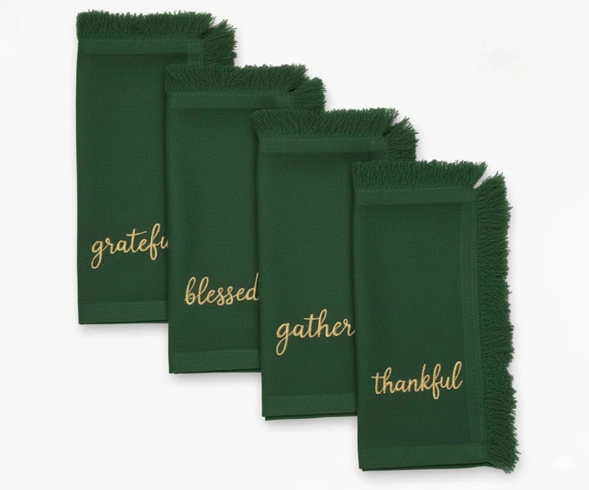 Embroidered Christmas Napkins