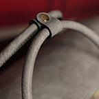 Grey Tumbled Leather Weekender Duffle Bag - Che Cose Belle