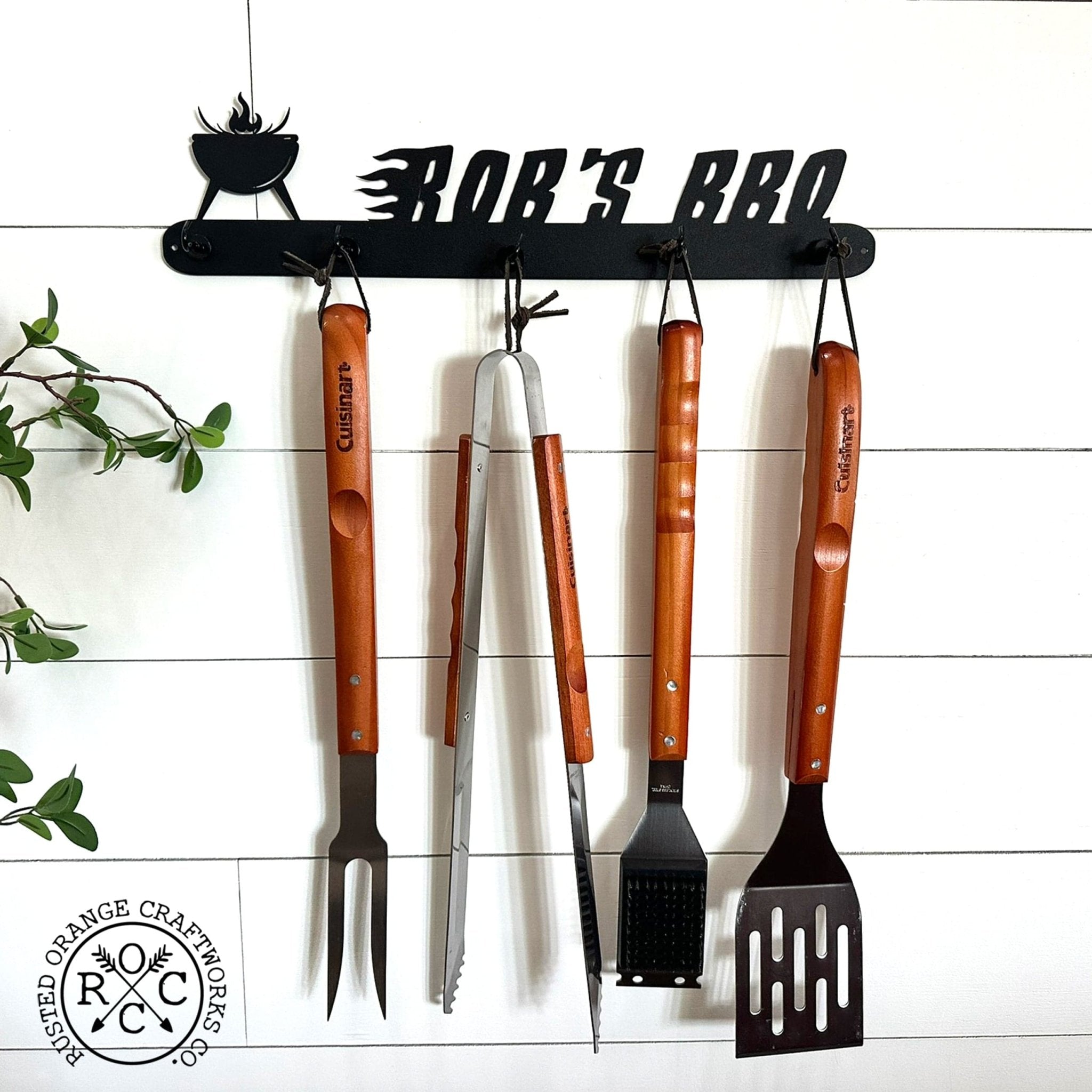 Grill Utensil Holder Personalized - Outdoor Grilling Organizer Accessory - Che Cose Belle