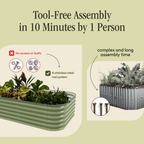 Gro-Rite "No Tools Needed" Premium Metal Raised Garden Bed Kit - Che Cose Belle