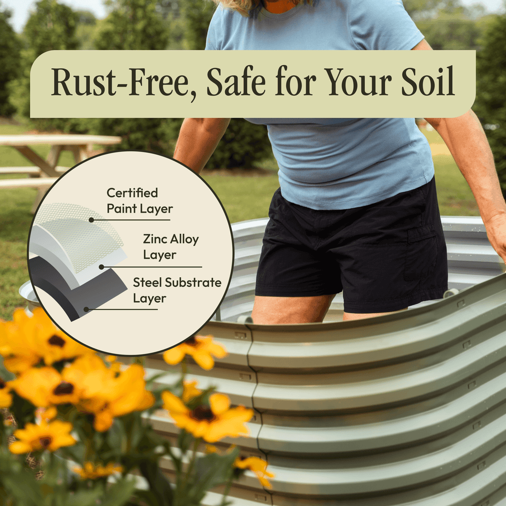 Gro-Rite "No Tools Needed" Premium Metal Raised Garden Bed Kit - Che Cose Belle