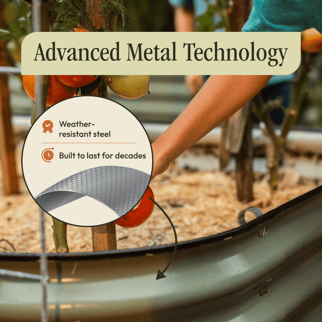Gro-Rite "No Tools Needed" Premium Metal Raised Garden Bed Kit - Che Cose Belle