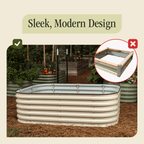 Gro-Rite "No Tools Needed" Premium Metal Raised Garden Bed Kit - Che Cose Belle