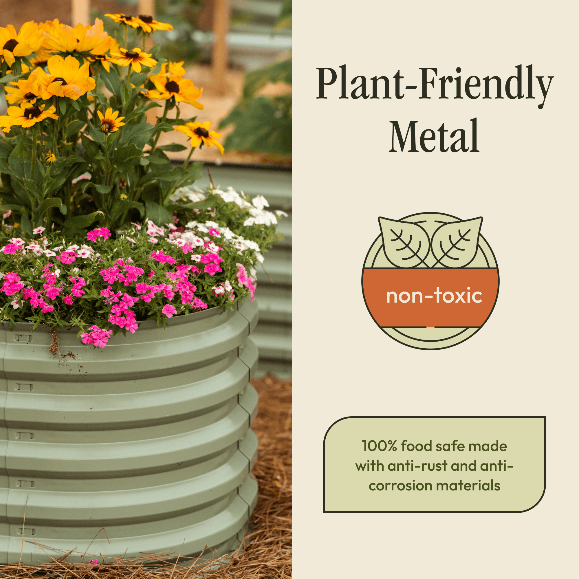 Gro-Rite "No Tools Needed" Premium Metal Raised Garden Bed Kit - Che Cose Belle