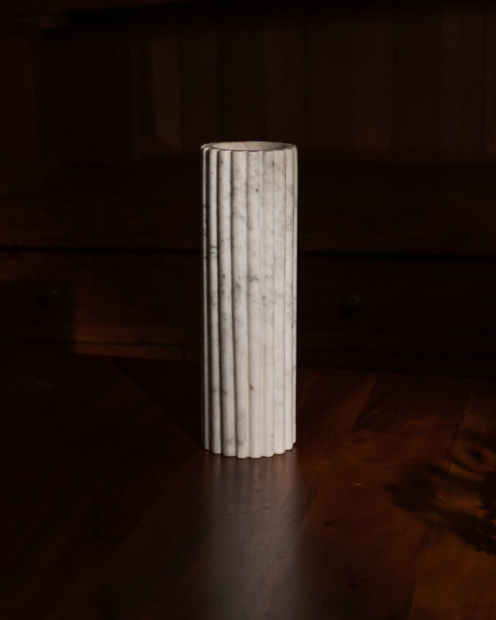 Grooved Banswara Marble Vase - Che Cose Belle