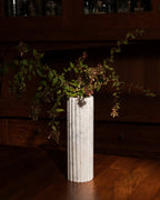 Grooved Banswara Marble Vase - Che Cose Belle