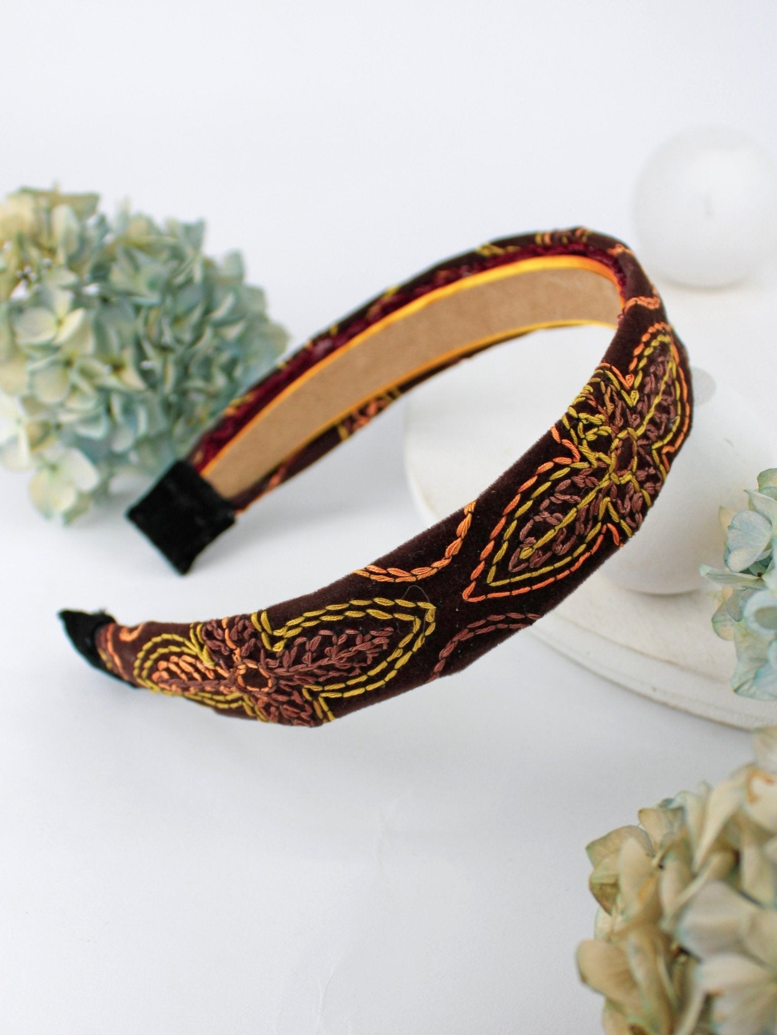 Groovy Tuesday Embroidered Headband - Che Cose Belle