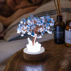 Guardian Angel Lamp of Protection - Aquamarine Tree - Che Cose Belle