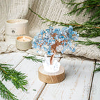 Guardian Angel Lamp of Protection - Aquamarine Tree - Che Cose Belle