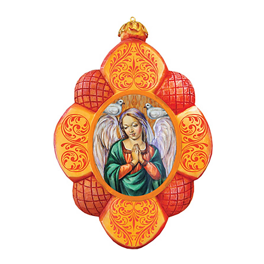 Guardian Angel Sculpted Hand-Painted Christmas Ornament by G. DeBrekht - Nativity Holiday Decor - 610831 - Che Cose Belle