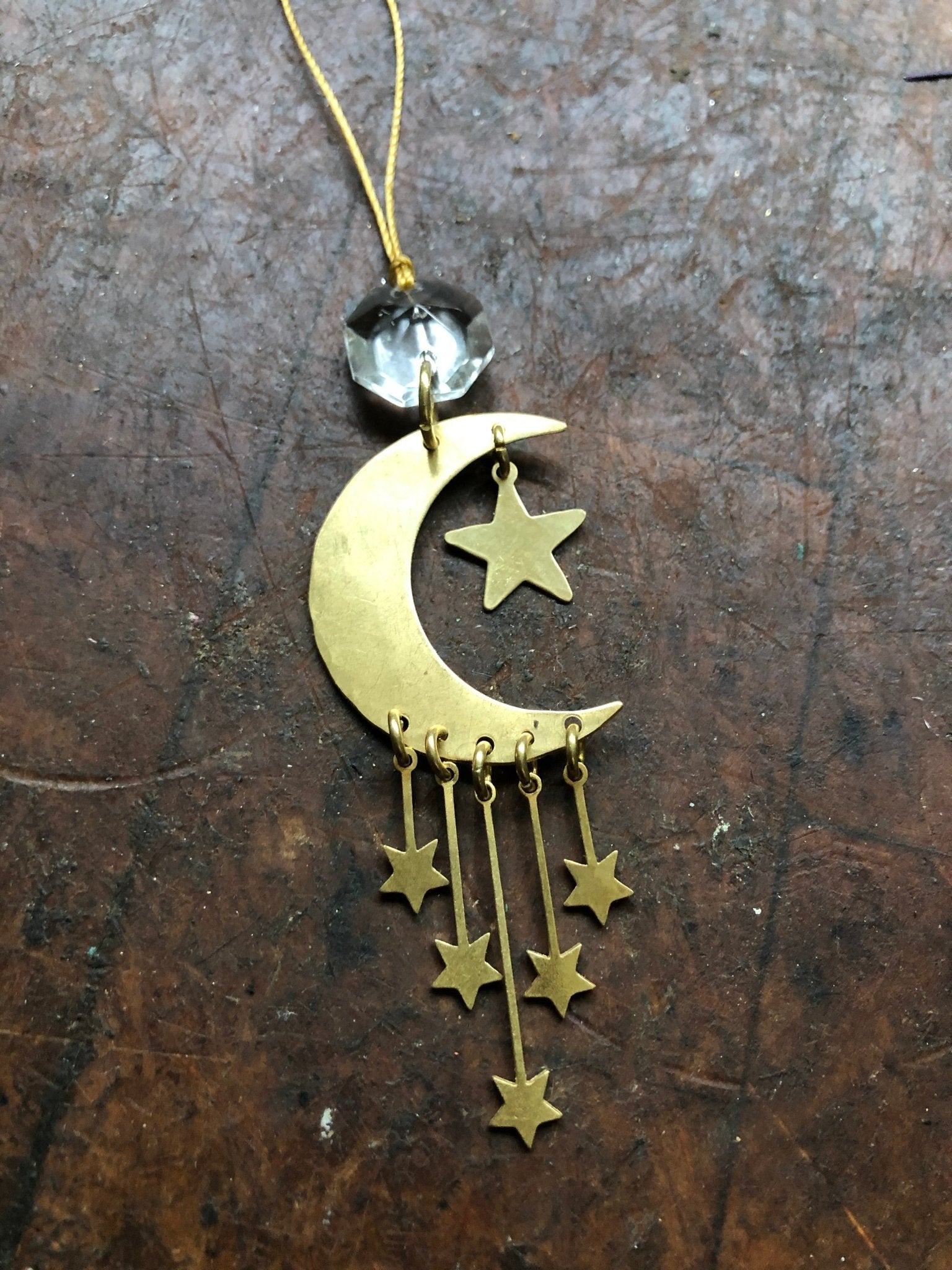 Guiding Star Ornament With Vintage Glass Crystal - Che Cose Belle