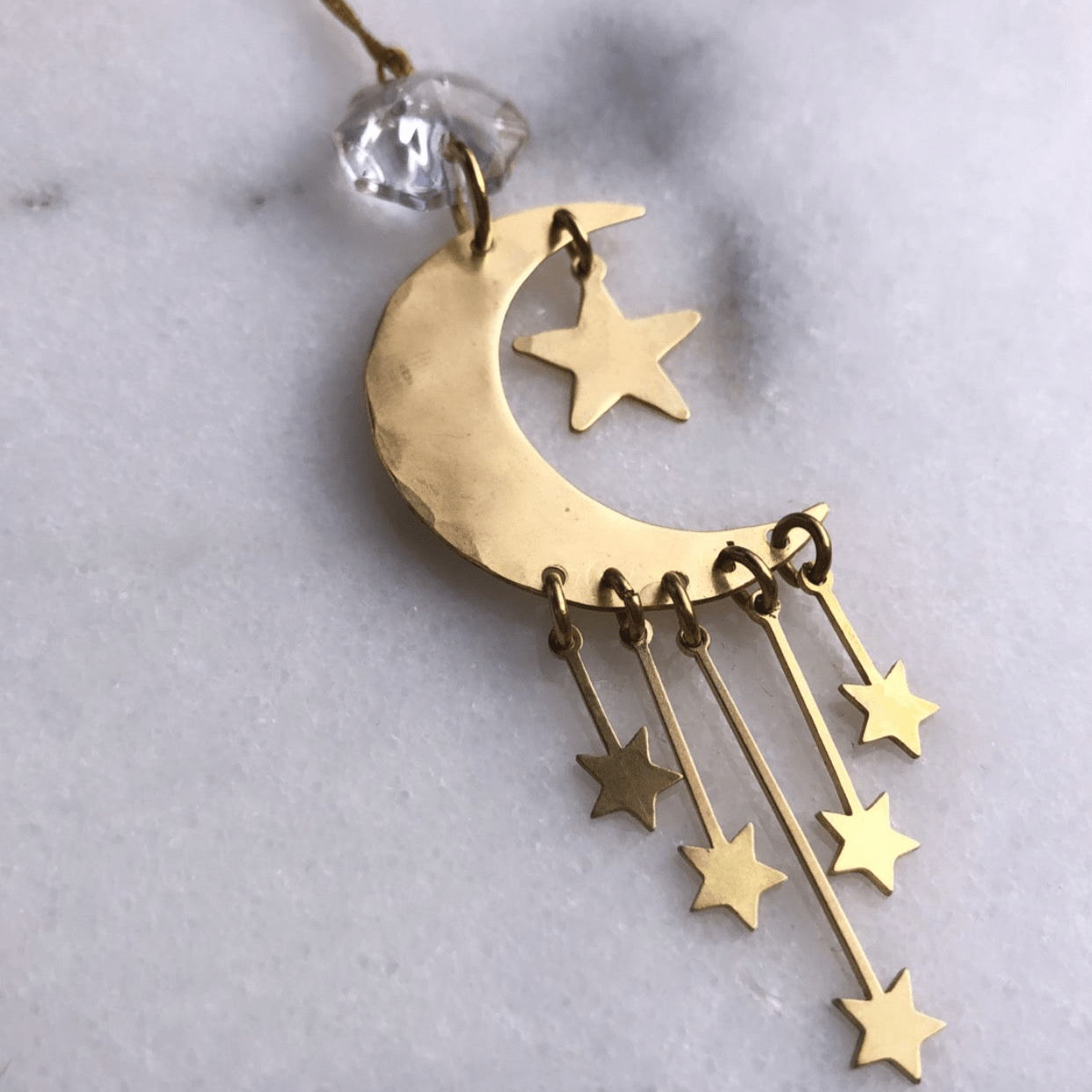 Guiding Star Ornament With Vintage Glass Crystal - Che Cose Belle