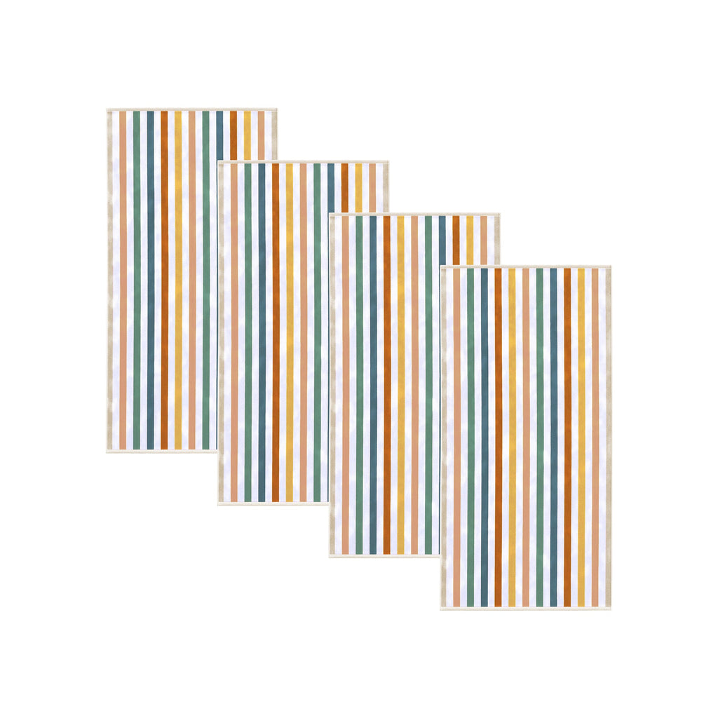 Oversized Striped Border Cabana Beach Towel - Santa Cruz