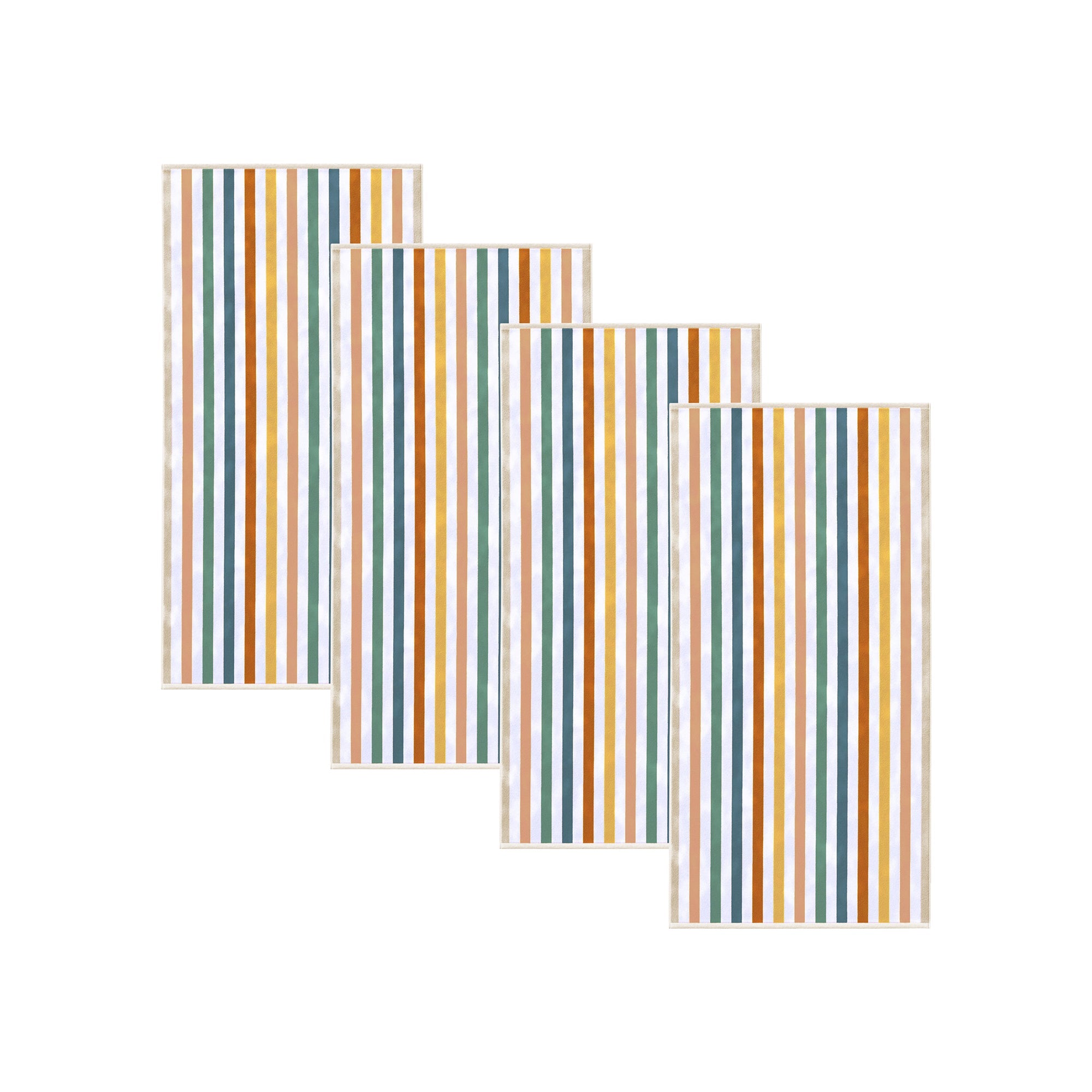 Oversized Striped Border Cabana Beach Towel - Santa Cruz