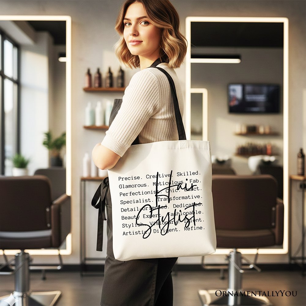 Hair Stylist Definition Canvas Tote Bag, Beauty Salon Appreciation Words Gift Shopper - Che Cose Belle