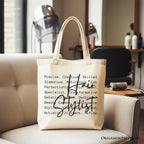 Hair Stylist Definition Canvas Tote Bag, Beauty Salon Appreciation Words Gift Shopper - Che Cose Belle