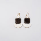 Half Circle Square Earrings - Che Cose Belle