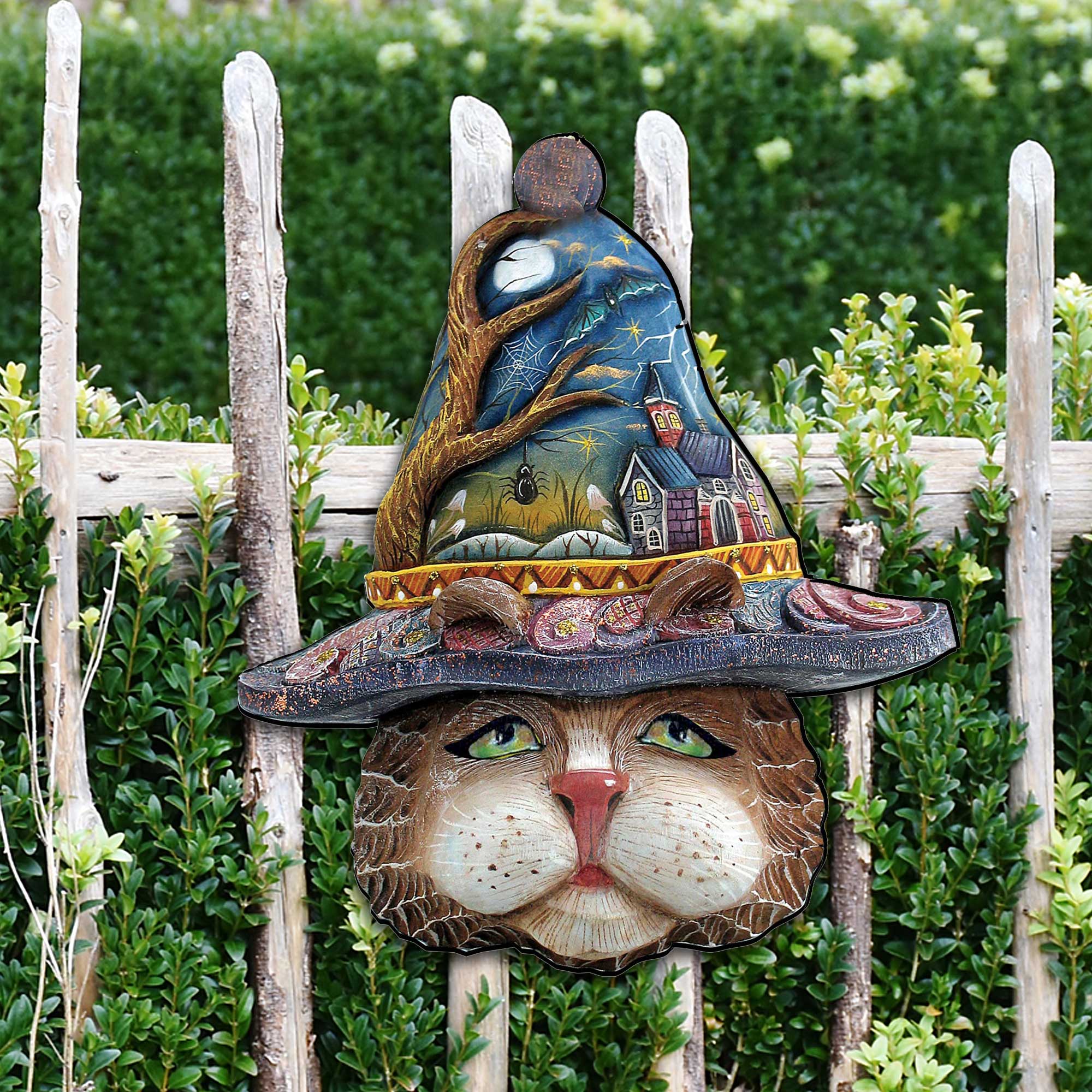 Halloween Eve Cat Halloween Door Decor by G. DeBrekht - Thanksgiving Halloween Decor - 8161039H - Che Cose Belle