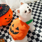 Halloween Pumpkin Vest For Dogs Cats Festive Pet Costume Harness Funny Thanksgiving Christmas Apparel For Small Animals Clothing - Che Cose Belle