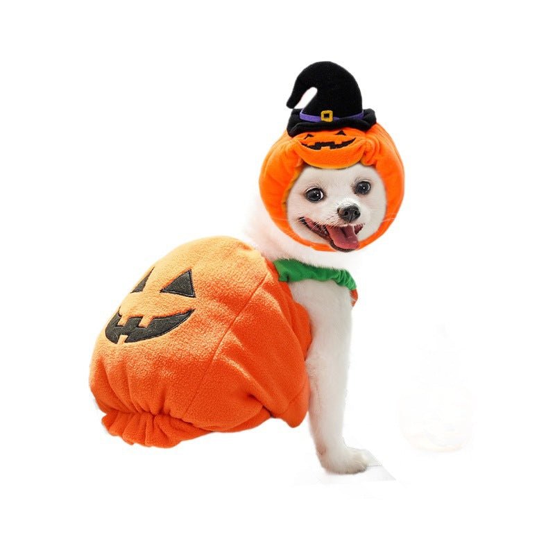 Halloween Pumpkin Vest For Dogs Cats Festive Pet Costume Harness Funny Thanksgiving Christmas Apparel For Small Animals Clothing - Che Cose Belle