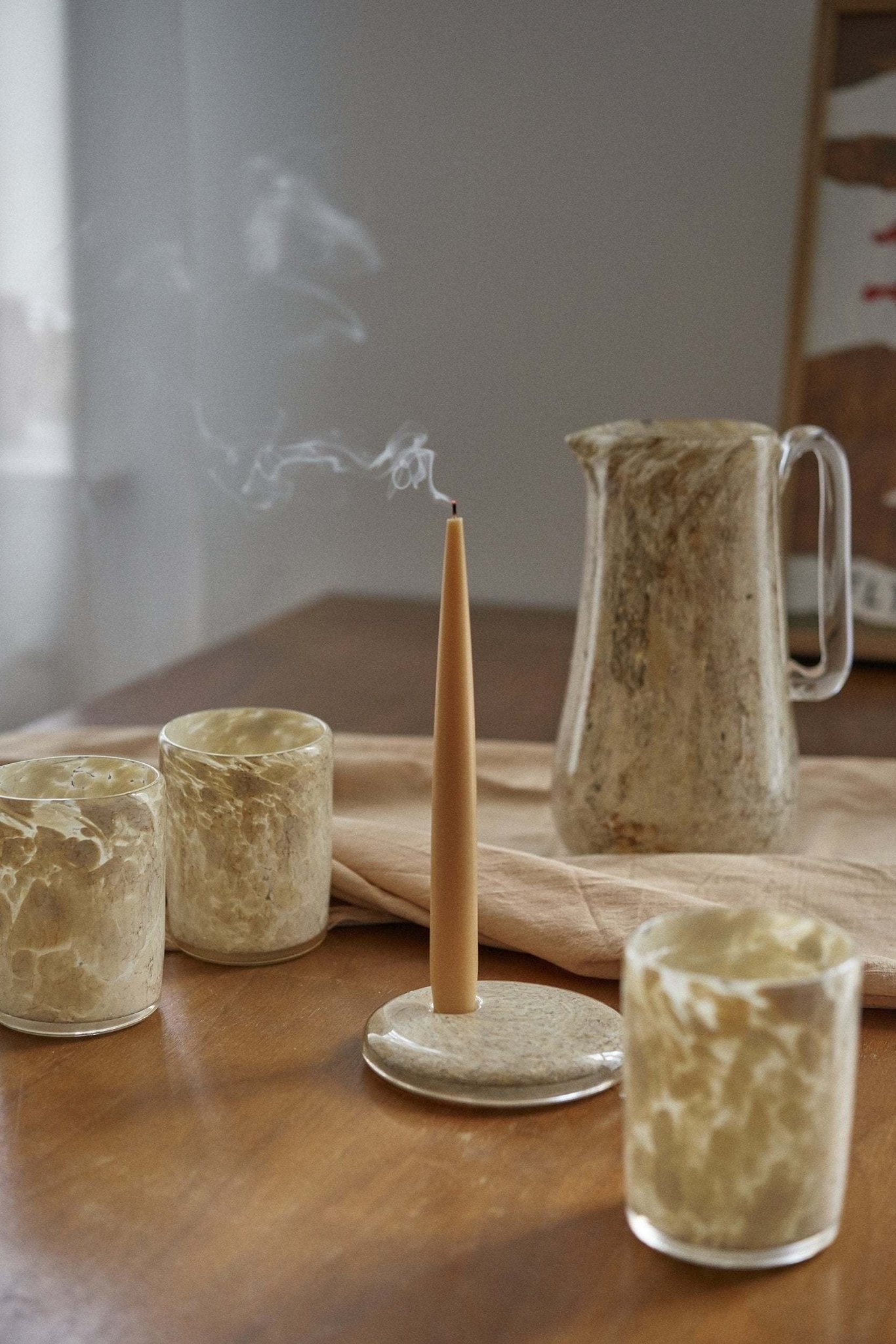 Hand Blown Glass Candle Holder - Che Cose Belle