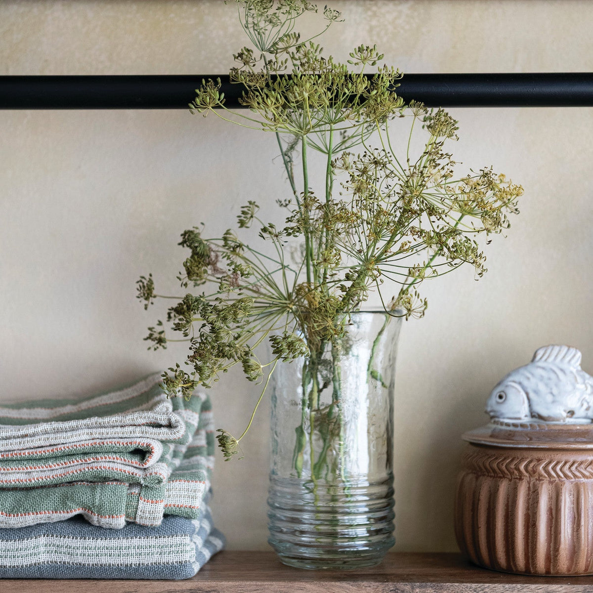 Hand-Blown Ribbed Drinking Glass - Che Cose Belle
