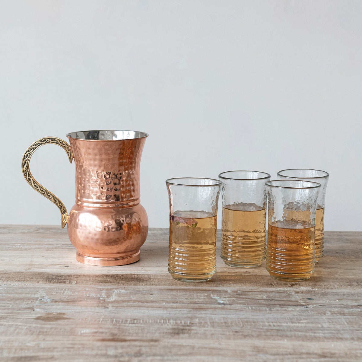 Hand-Blown Ribbed Drinking Glass - Che Cose Belle