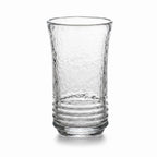 Hand-Blown Ribbed Drinking Glass