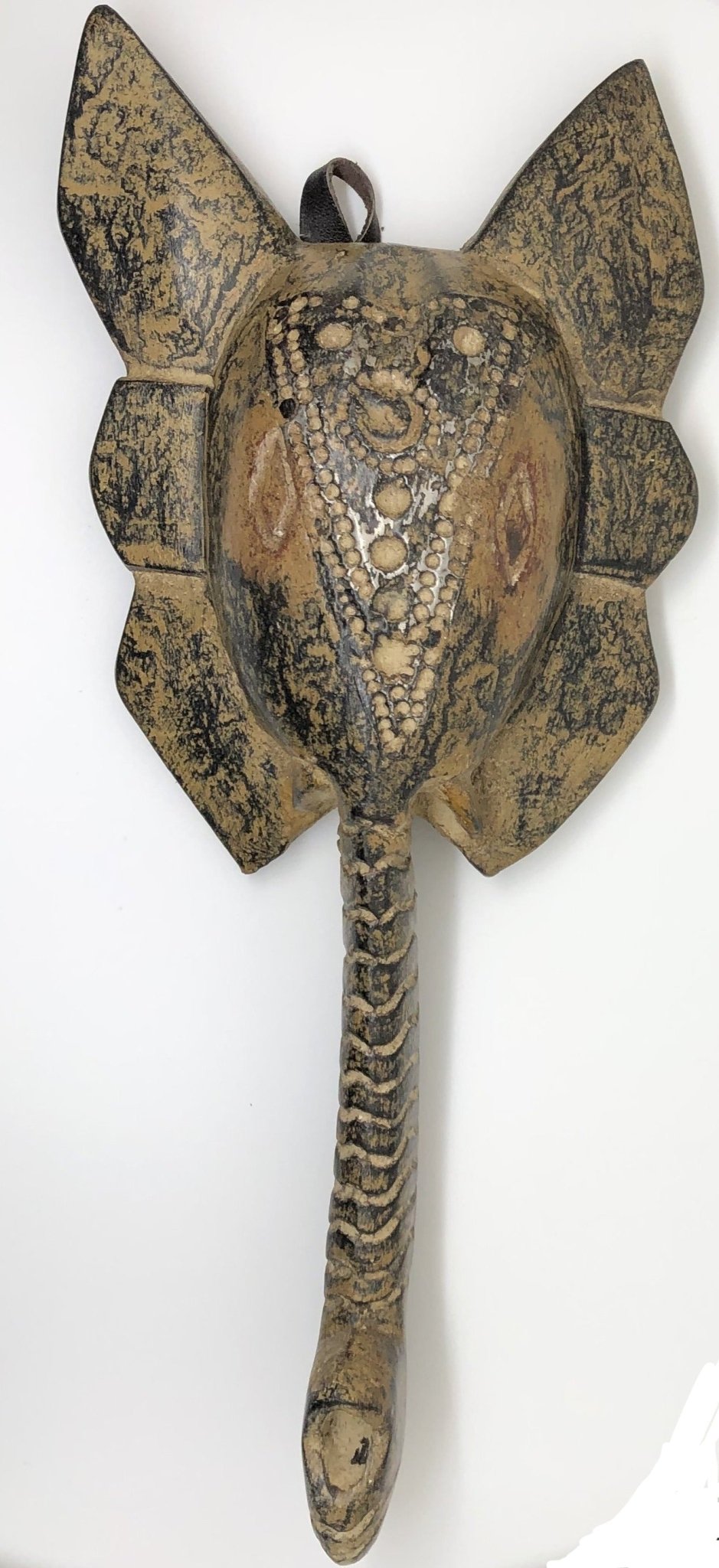Hand Carved African Elephant Mask, Made in Ghana - Che Cose Belle