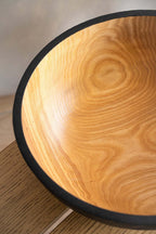 Hand Carved Extra Large Wooden Bowl. Half Charred - Che Cose Belle