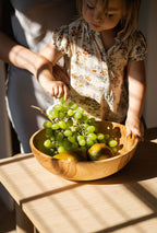Hand Carved Wooden Nesting Bowl Set - Che Cose Belle