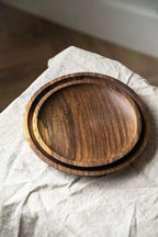 Hand Carved Wooden Plate - Che Cose Belle