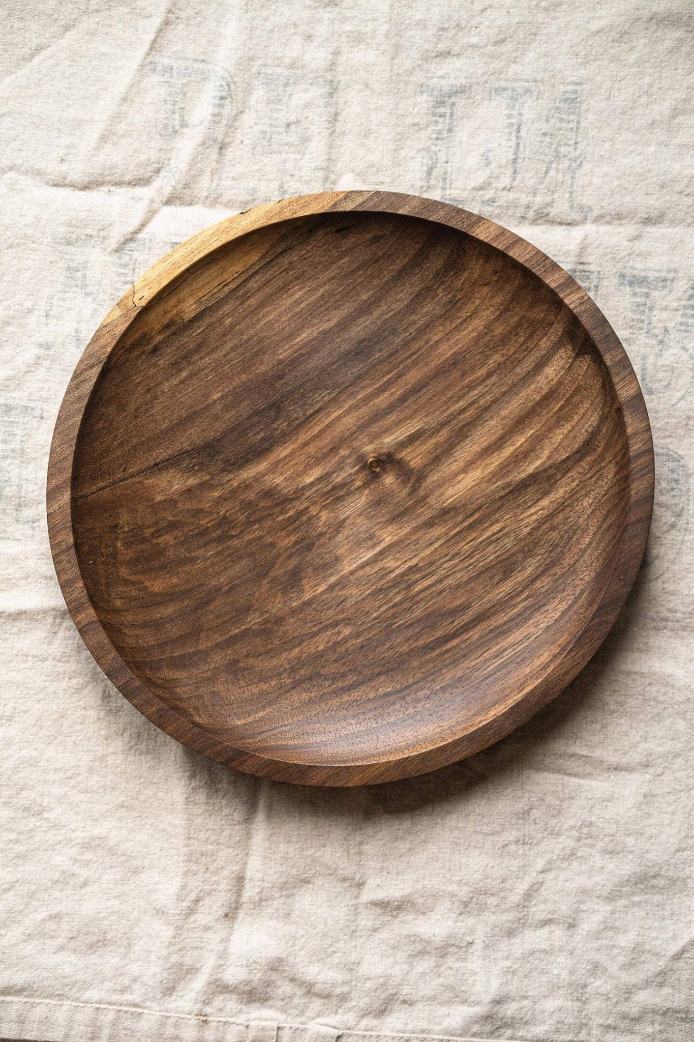 Hand Carved Wooden Plate - Che Cose Belle