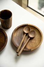 Hand Carved Wooden Plate - Che Cose Belle
