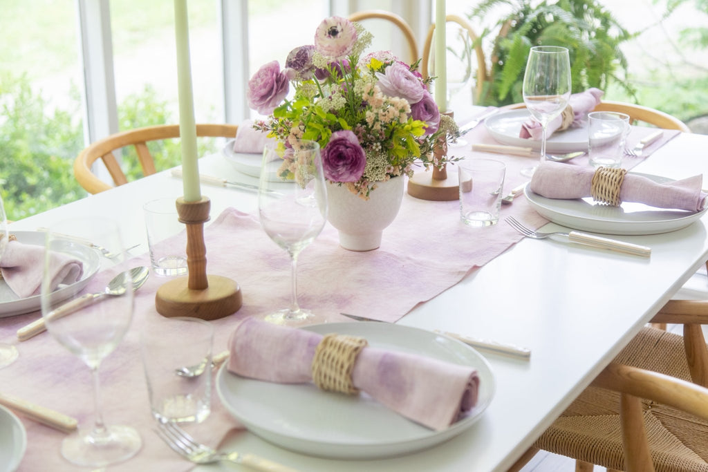 Hand - Dyed Linen Table Runner - Che Cose Belle