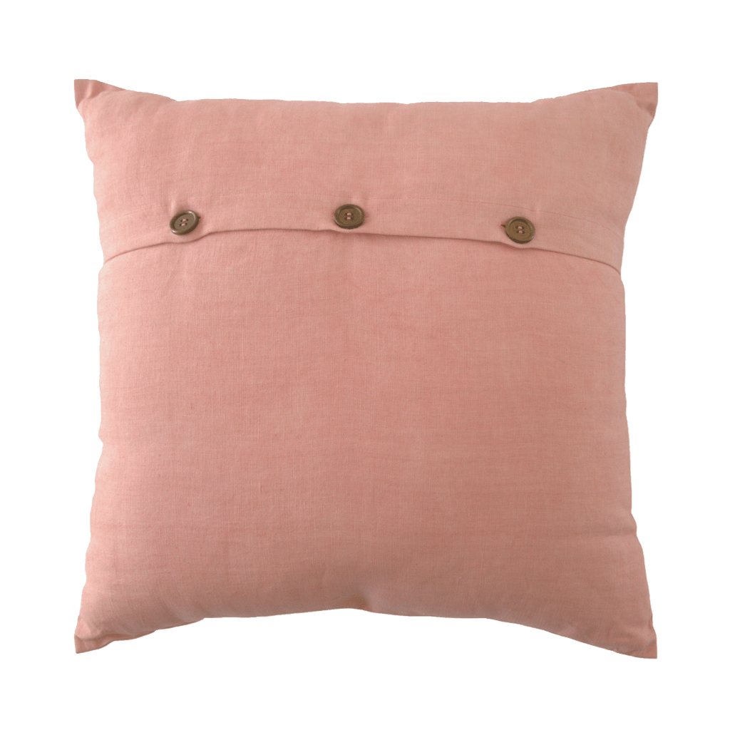 Hand Embroidered Birds Pillow Cover 20" x 20" - Che Cose Belle