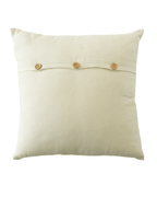 Hand Embroidered Silk Pillow Cover 20" x 20" - Che Cose Belle