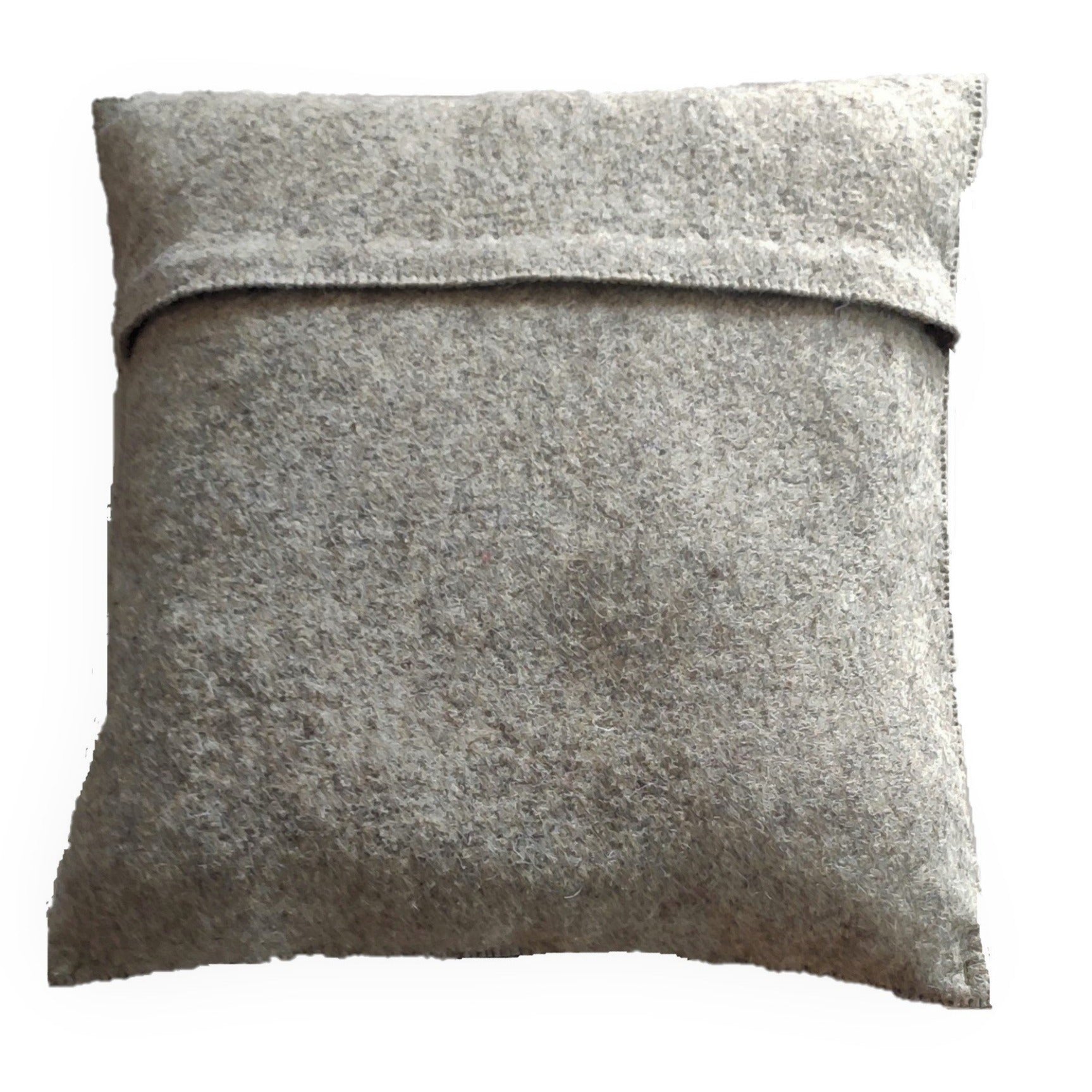 Hand Felted Wool Christmas Pillow Cover - Cream Tree Gray - 20" Arcadia Home