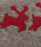 Hand Felted Wool Christmas Pillow Cover, Sleigh Village‚ 12"x24"Arcadia Home - Che Cose Belle
