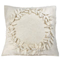 Hand Felted Wool Christmas Pillow, Cream Wreath‚ 20" Arcadia Home - Che Cose Belle