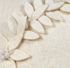 Hand Felted Wool Christmas Pillow, Cream Wreath‚ 20" Arcadia Home - Che Cose Belle