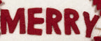 Hand Felted Wool Christmas Pillow - MERRY Wreath Cream - 20" Arcadia Home - Che Cose Belle