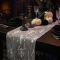 Hand Felted Wool Halloween Skeleton Table Runner - 16x72" Arcadia Home