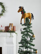 Hand Felted Wool Horse Wreath Christmas Tree Topper Arcadia Home - Che Cose Belle