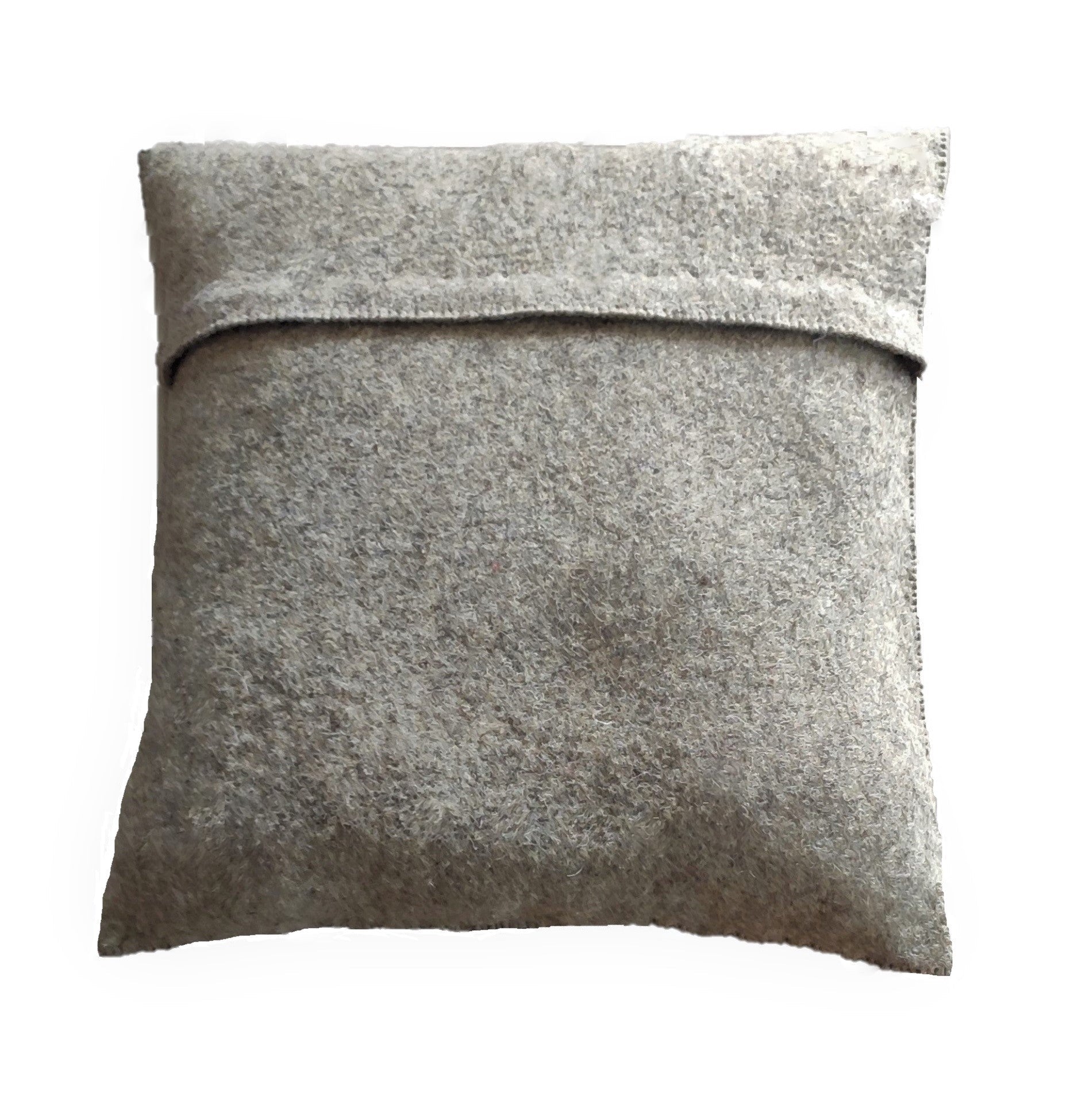 Hand Felted Wool Pillow - 3D Flower Gray Gray, 20" Arcadia Home - Che Cose Belle